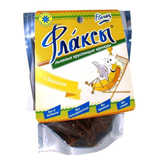 Флаксы с бананом, Компас Здоровья, 90 г