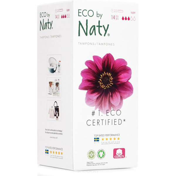 Тампоны Naty Super с аппликатором, 14 шт