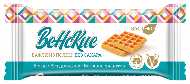 Вафли из полбы без сахара ВАСТЭКО, 68 гр