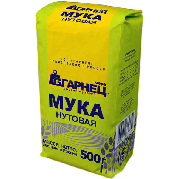 Мука нутовая Гарнец, 500 гр