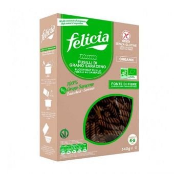 Паста из гречихи фузилли без глютена Felicia, 340 г