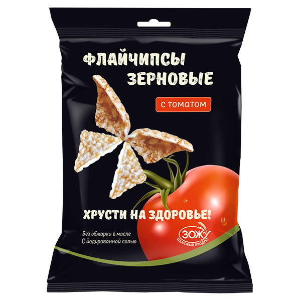 Флайчипсы зерновые с томатом, 40 гр